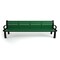 Frog Furnishings Green 8' Heritage Bench with Black Frame PB 8GREBFHER - alternate 2